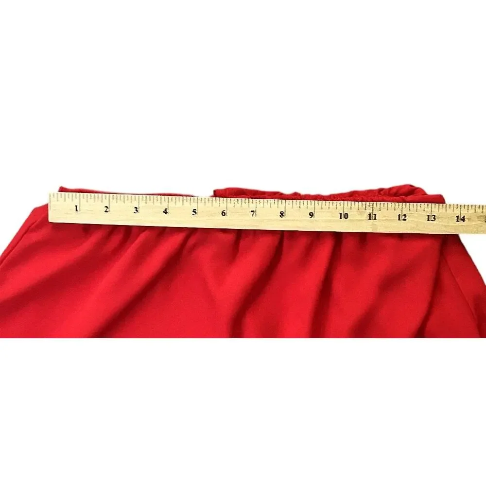 NWT Krisa Chiffon Layered Red Mini Skirt Small